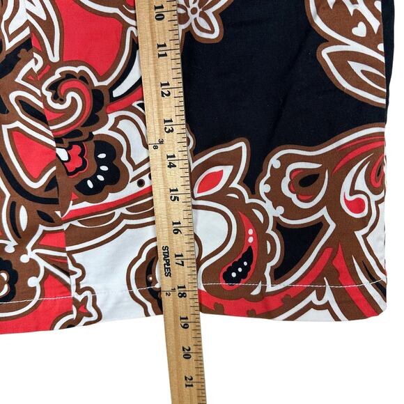 Merona Y2K Paisley Print Mini Skirt Size 8 Retro Boho Festival Retro Resortwear - Picture 6 of 6